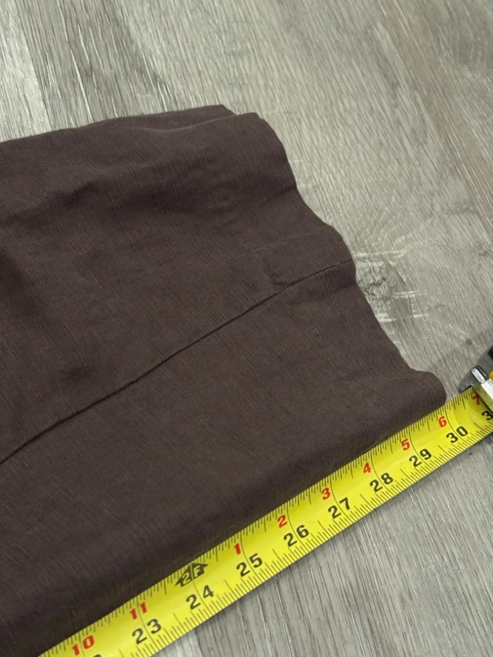 Aritzia Effortless Pants Pleated Linen Wide Leg Rich Mocha Brown Size 00